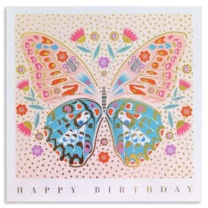 Colourful Butterfly Birthday Card